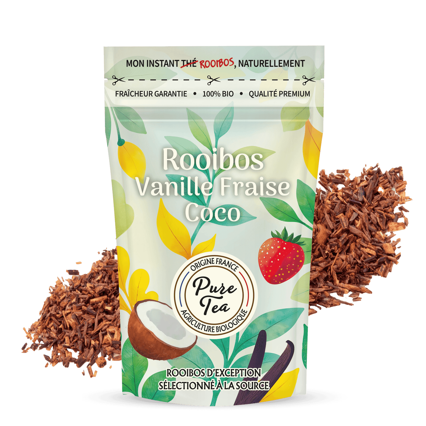 Rooibos Vanille Fraise Coco Bio