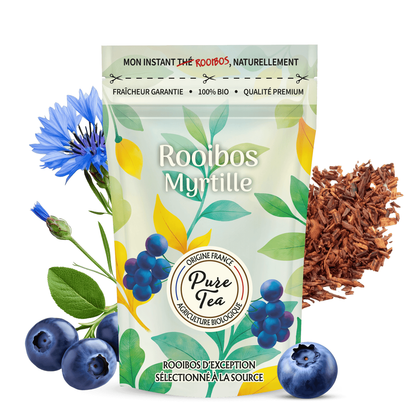 Rooibos Myrtille Bio - Pure Tea