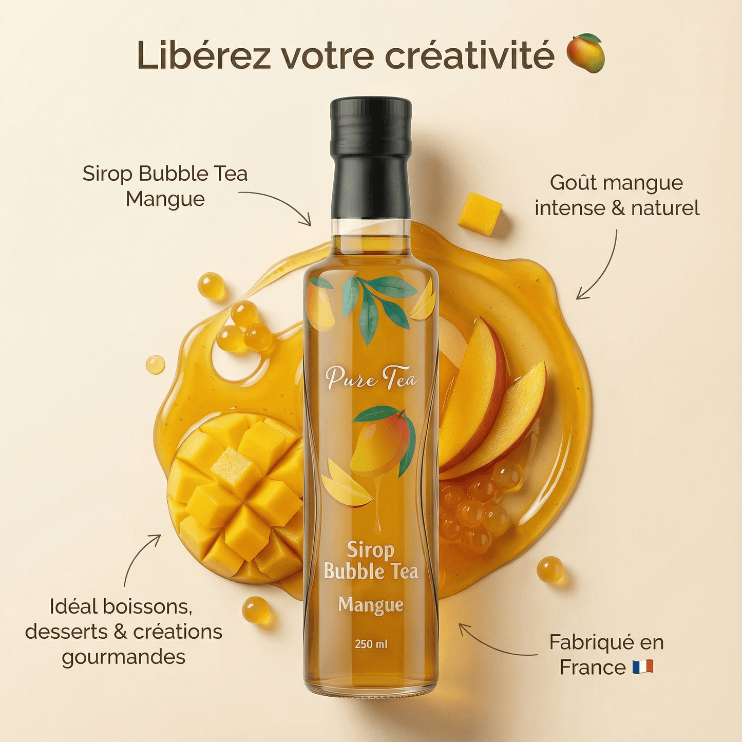 Sirop Bubble Mangue - Pure Tea