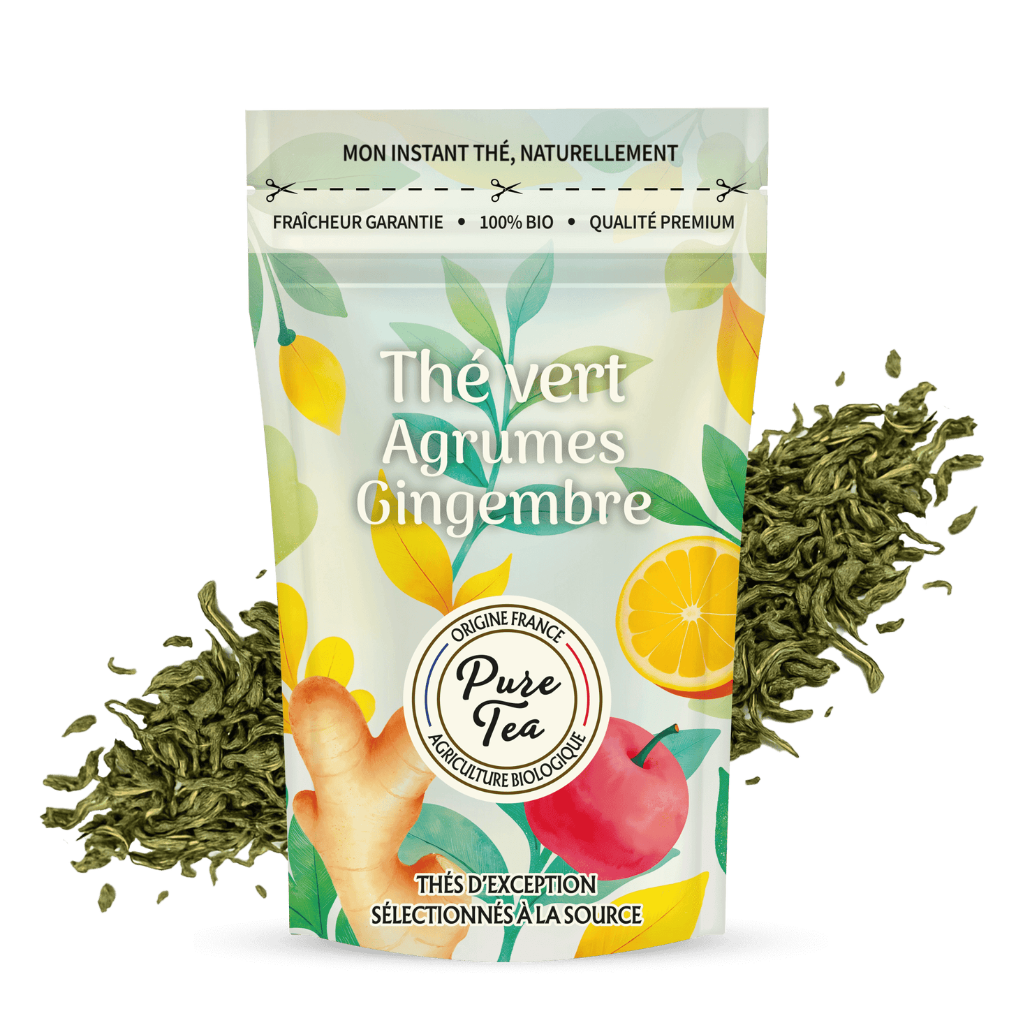 Thé Vert Agrumes Gingembre Bio - Pure Tea