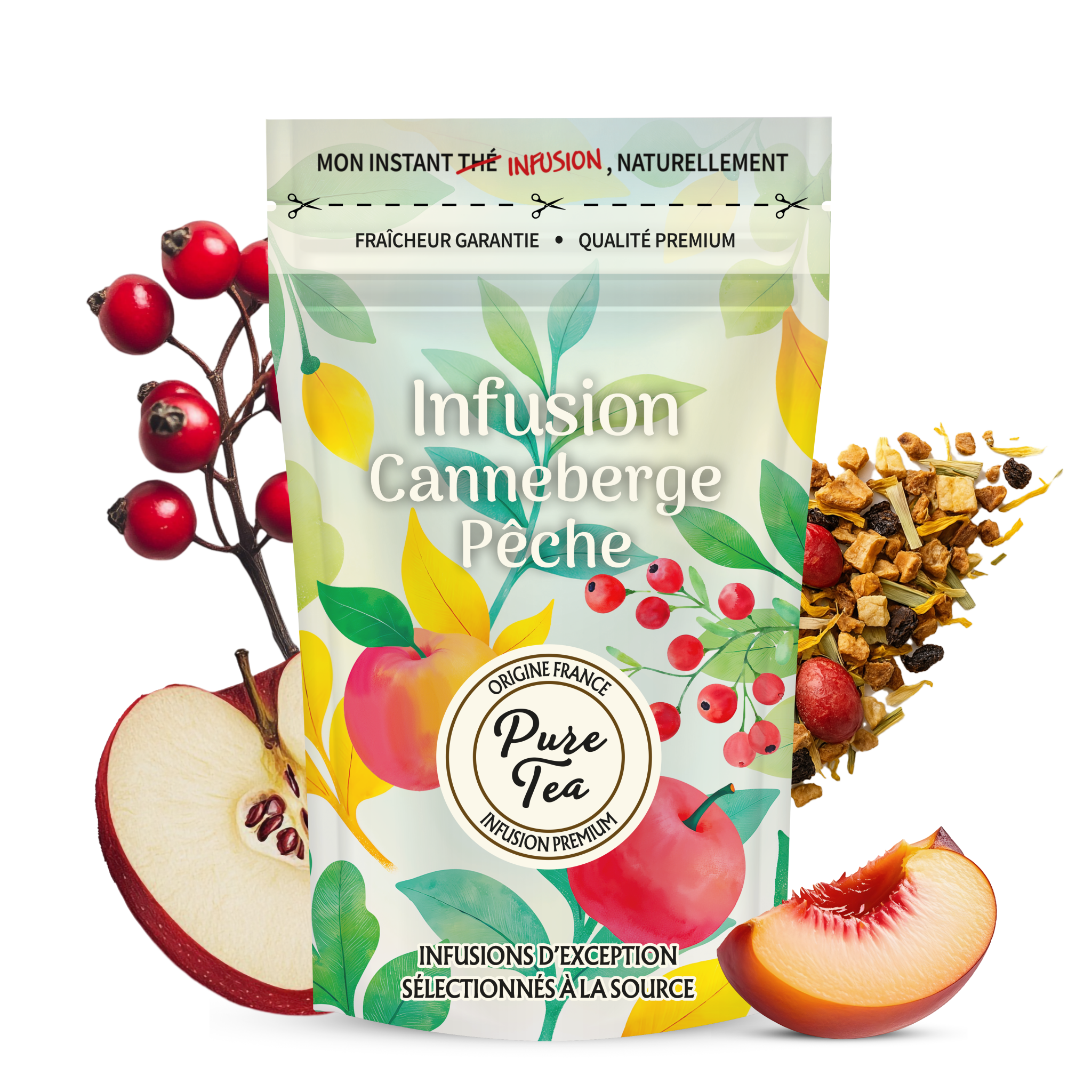 Infusion Canneberge Pêche - Pure Tea