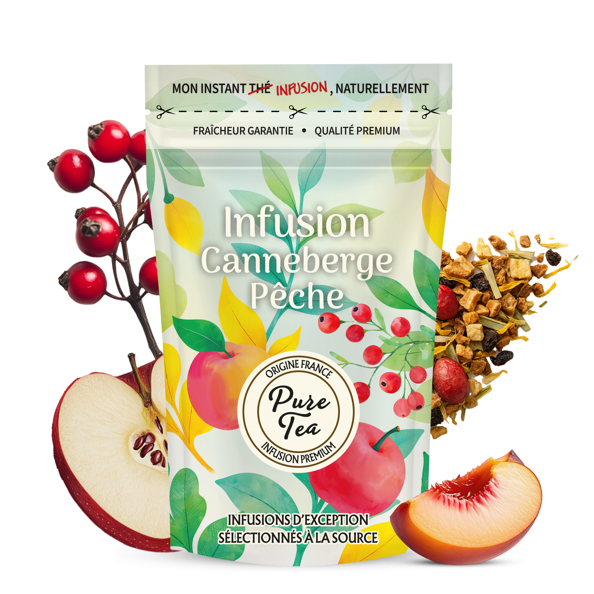 Infusion Canneberge Pêche - Pure Tea