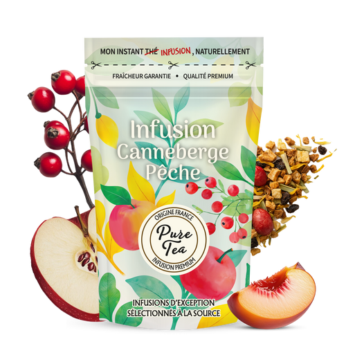 Infusion Canneberge Pêche - Pure Tea