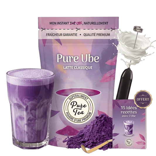 Pack Découverte Ube - Mousseur + Chashaku + 150 Gr + Recettes - Pure Tea
