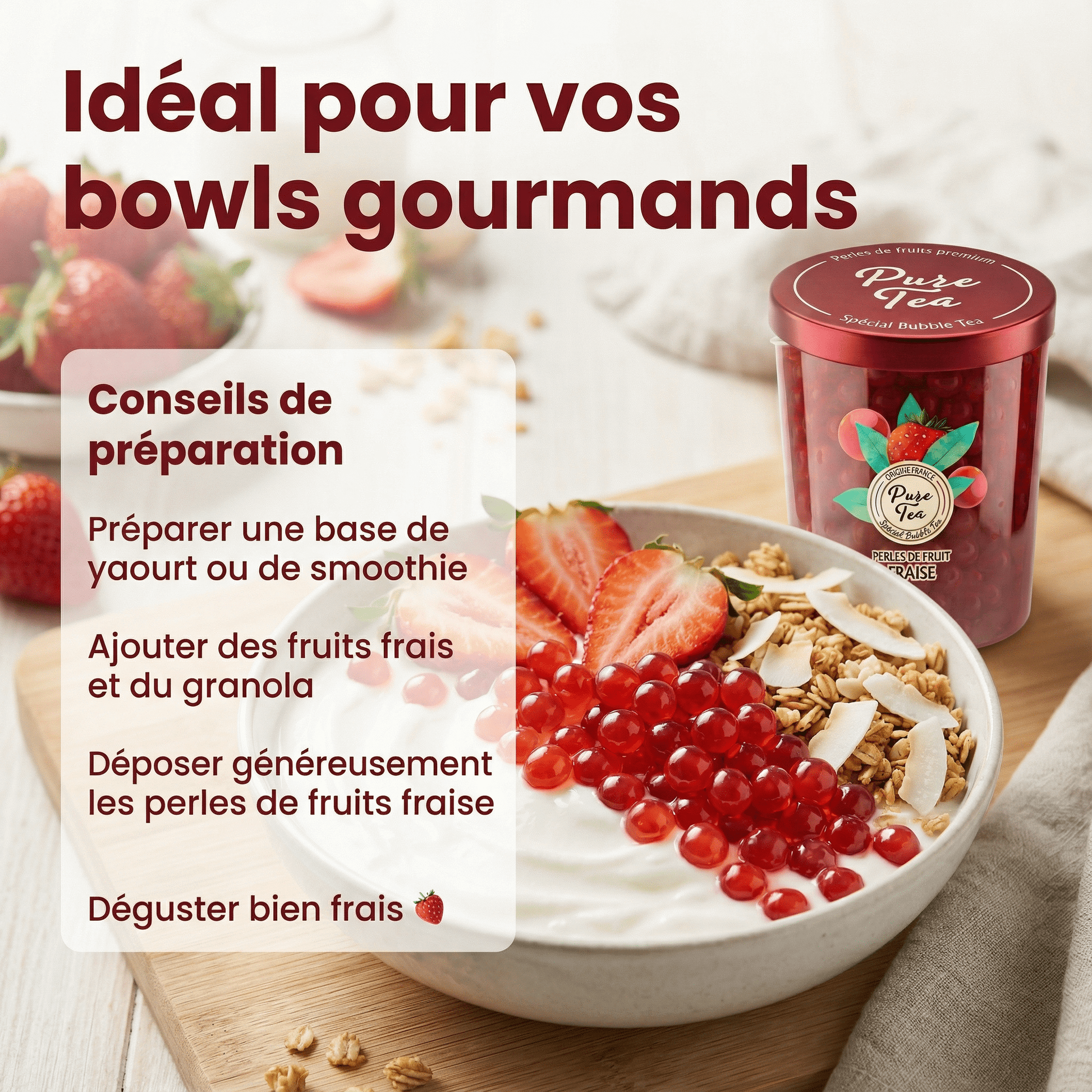 Perles de Fruit - Fraise - Pure Tea