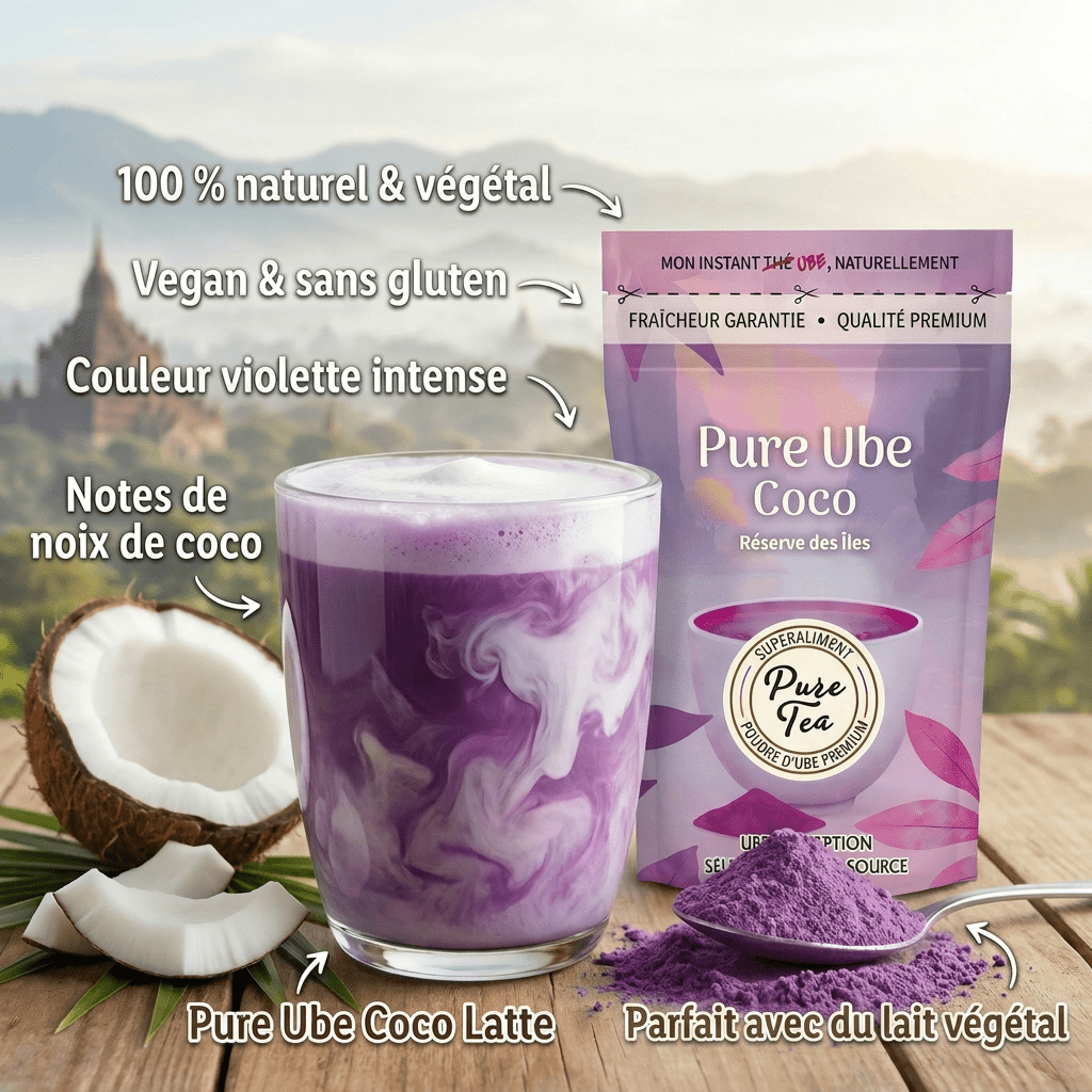 Pure Ube Coco - Savourez un latte tropical et gourmand – Pure Tea