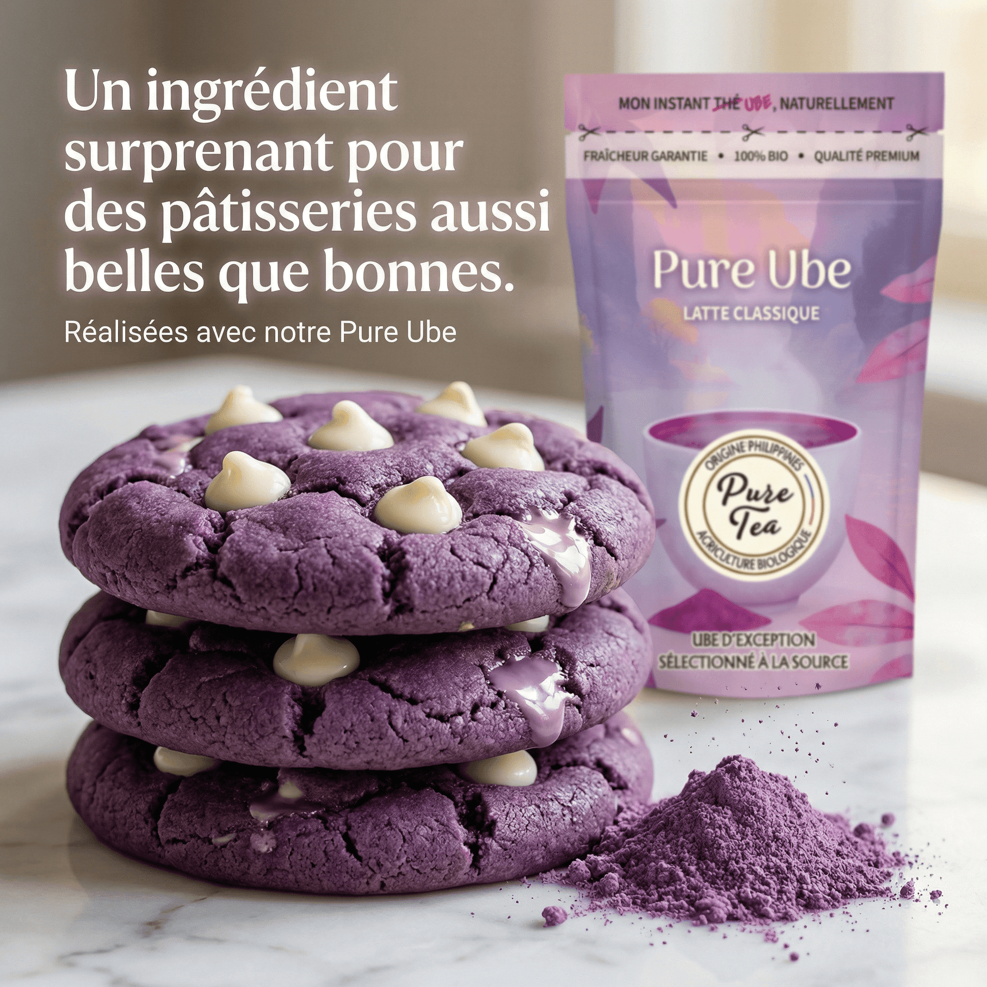 Pure Ube Latte - Pure Tea