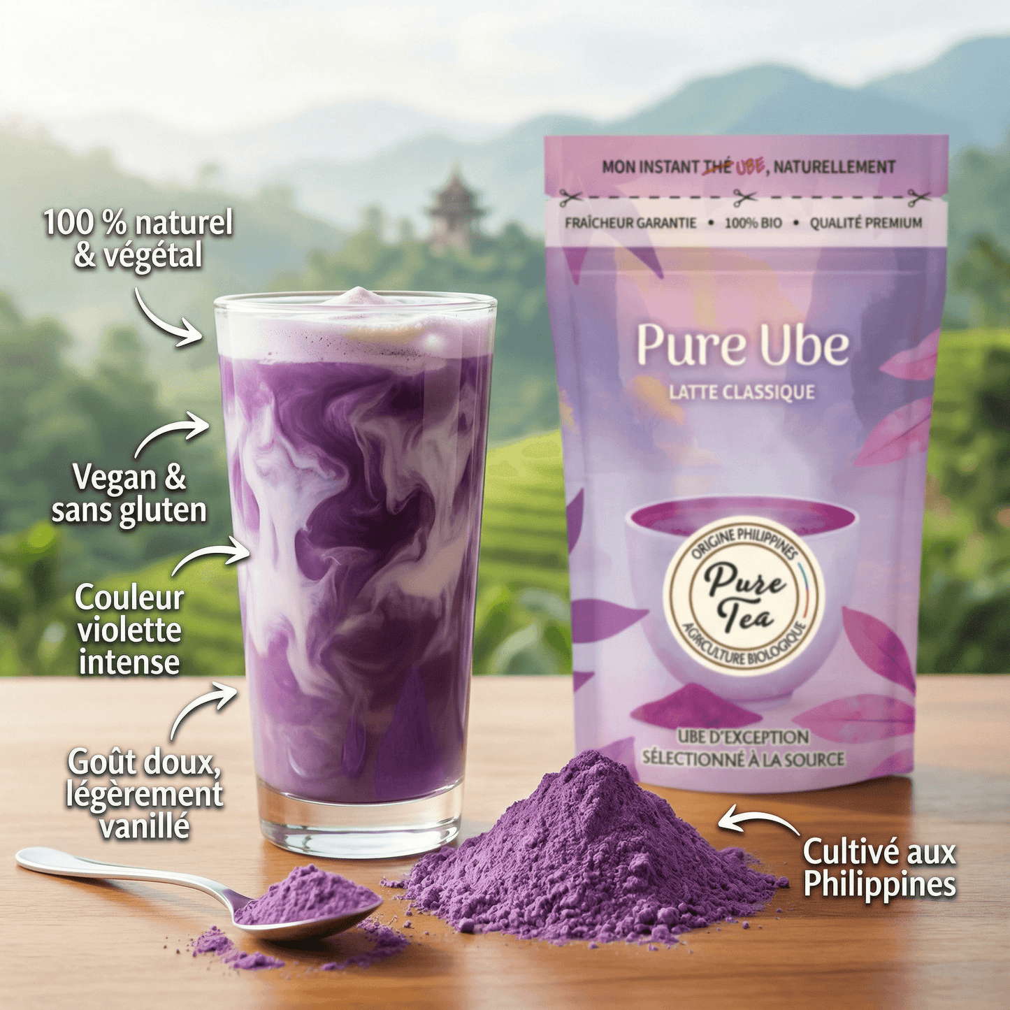 Pure Ube Latte - Pure Tea