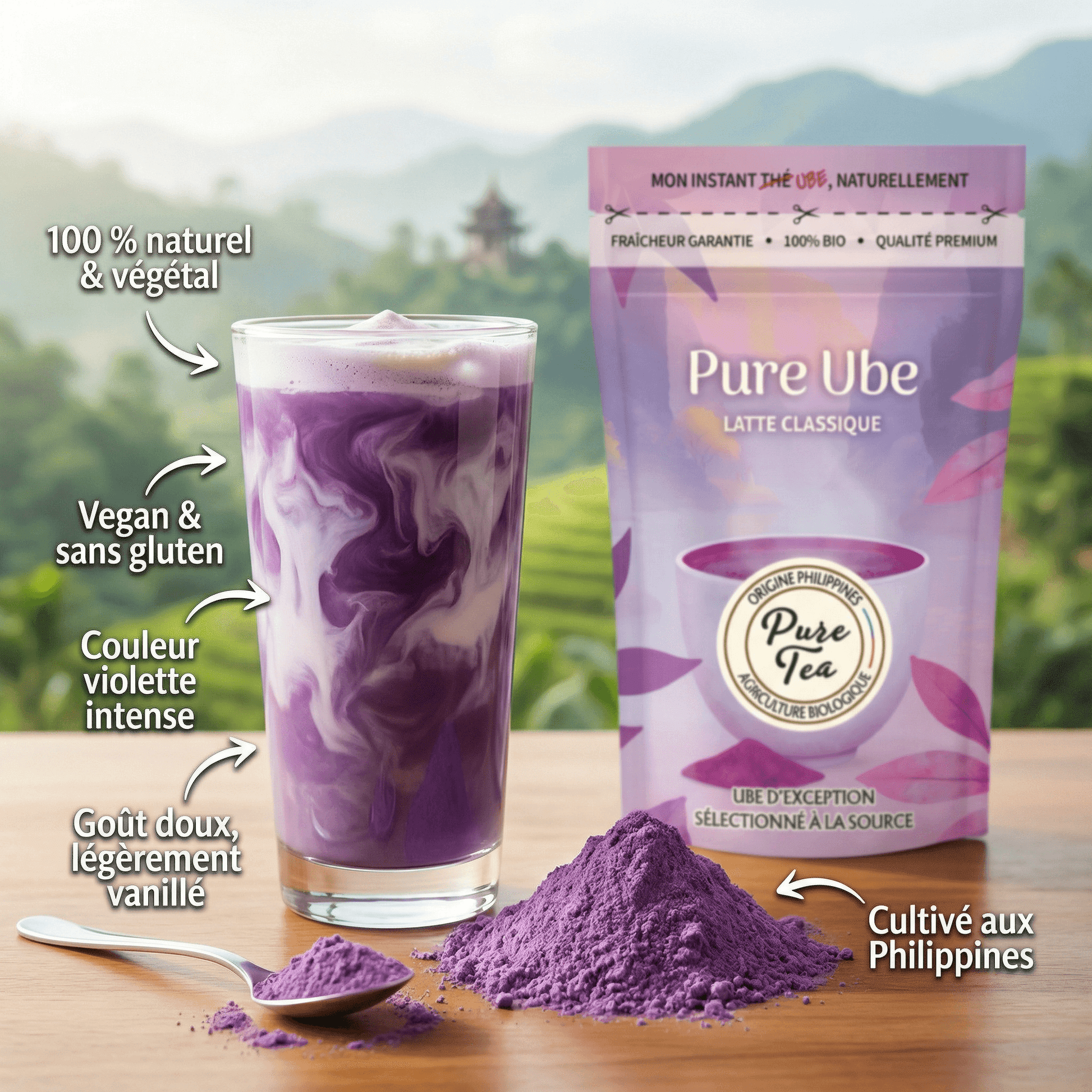 Pure Ube Latte - Pure Tea