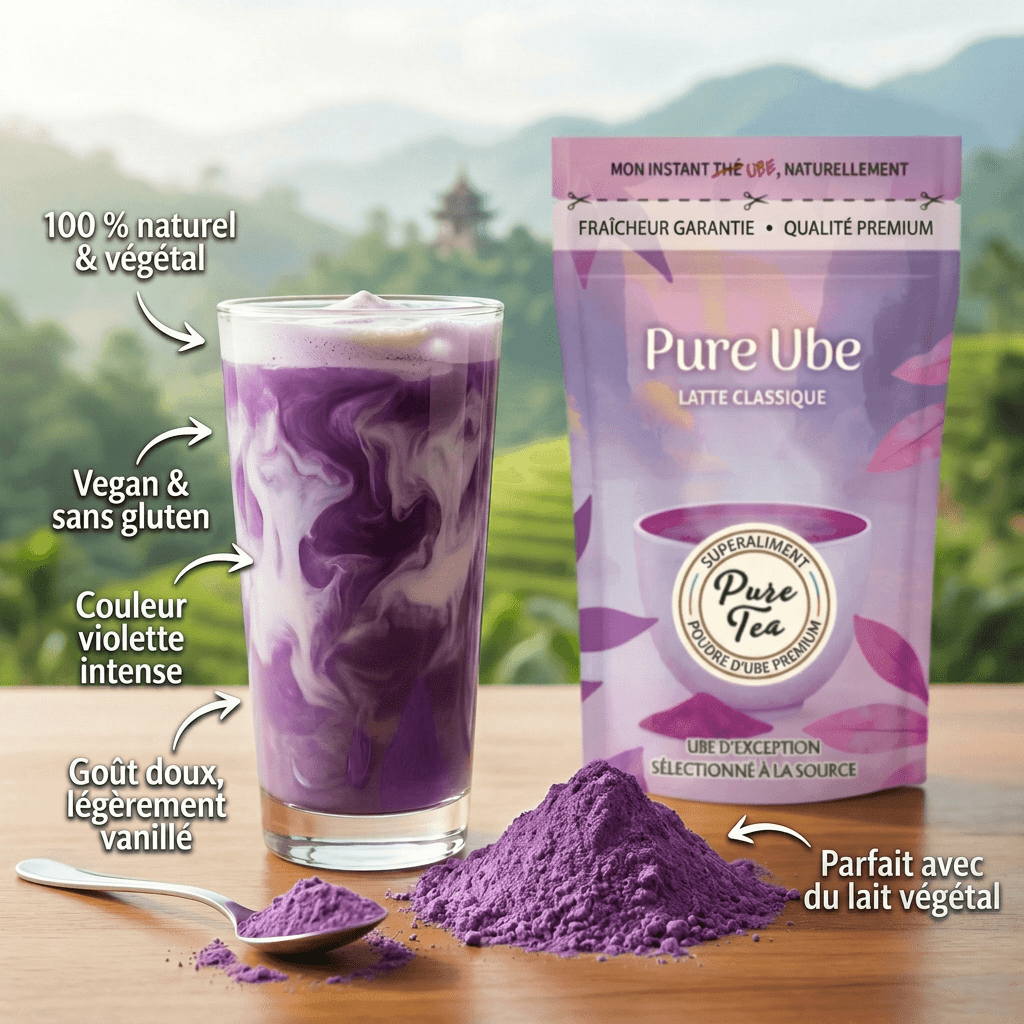 Pure Ube Latte - Pure Tea