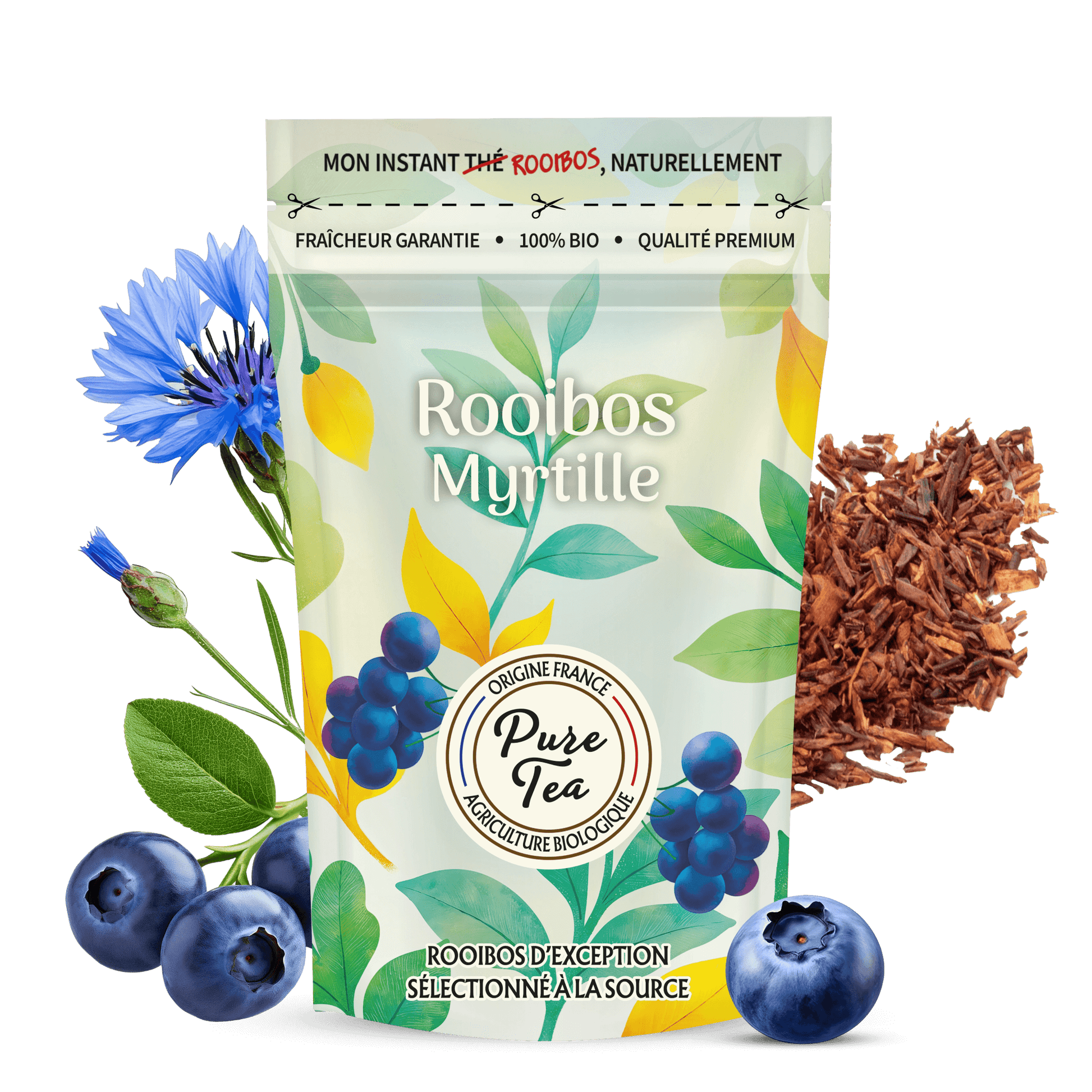 Rooibos Myrtille Bio - Pure Tea