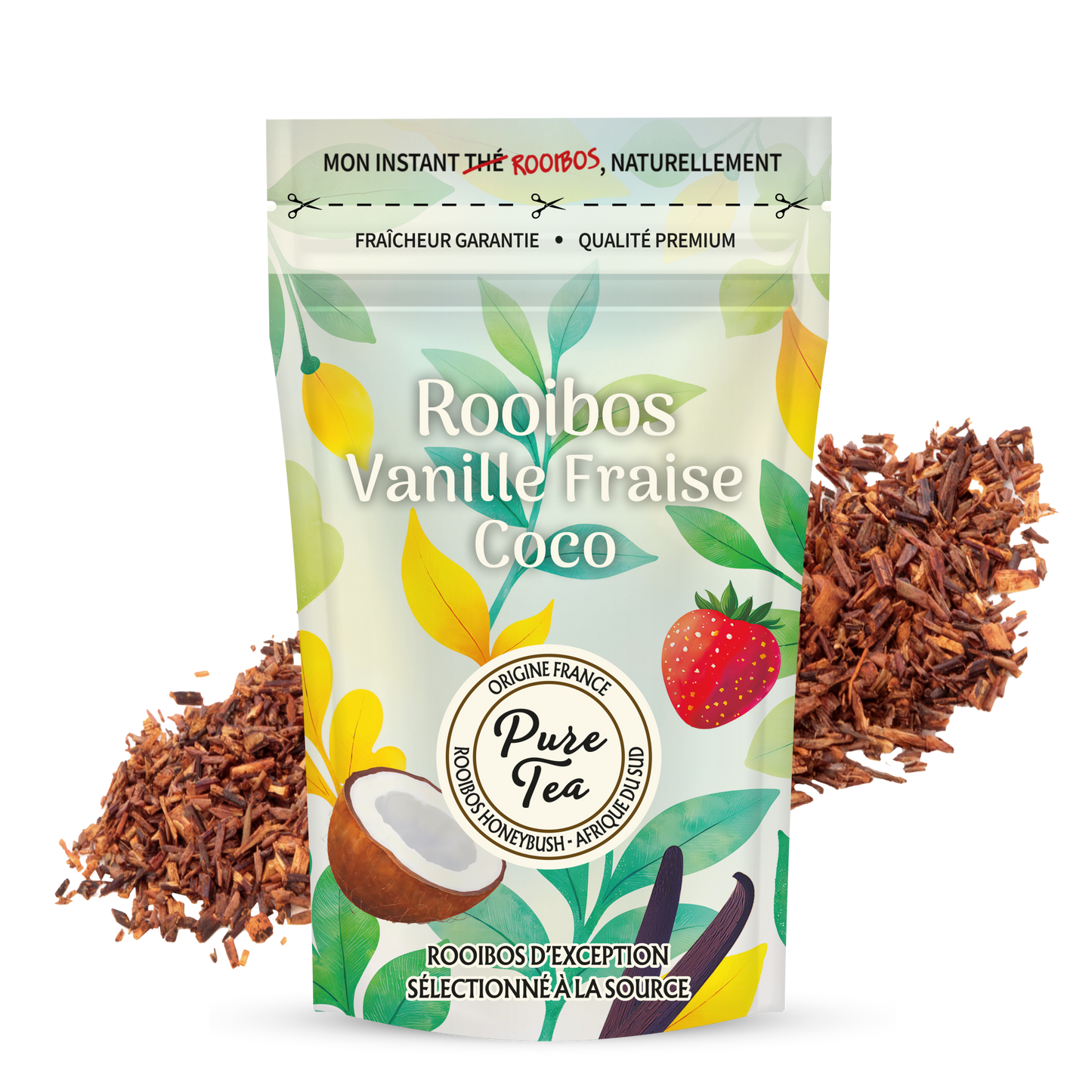 Rooibos Vanille Fraise Coco - Pure Tea