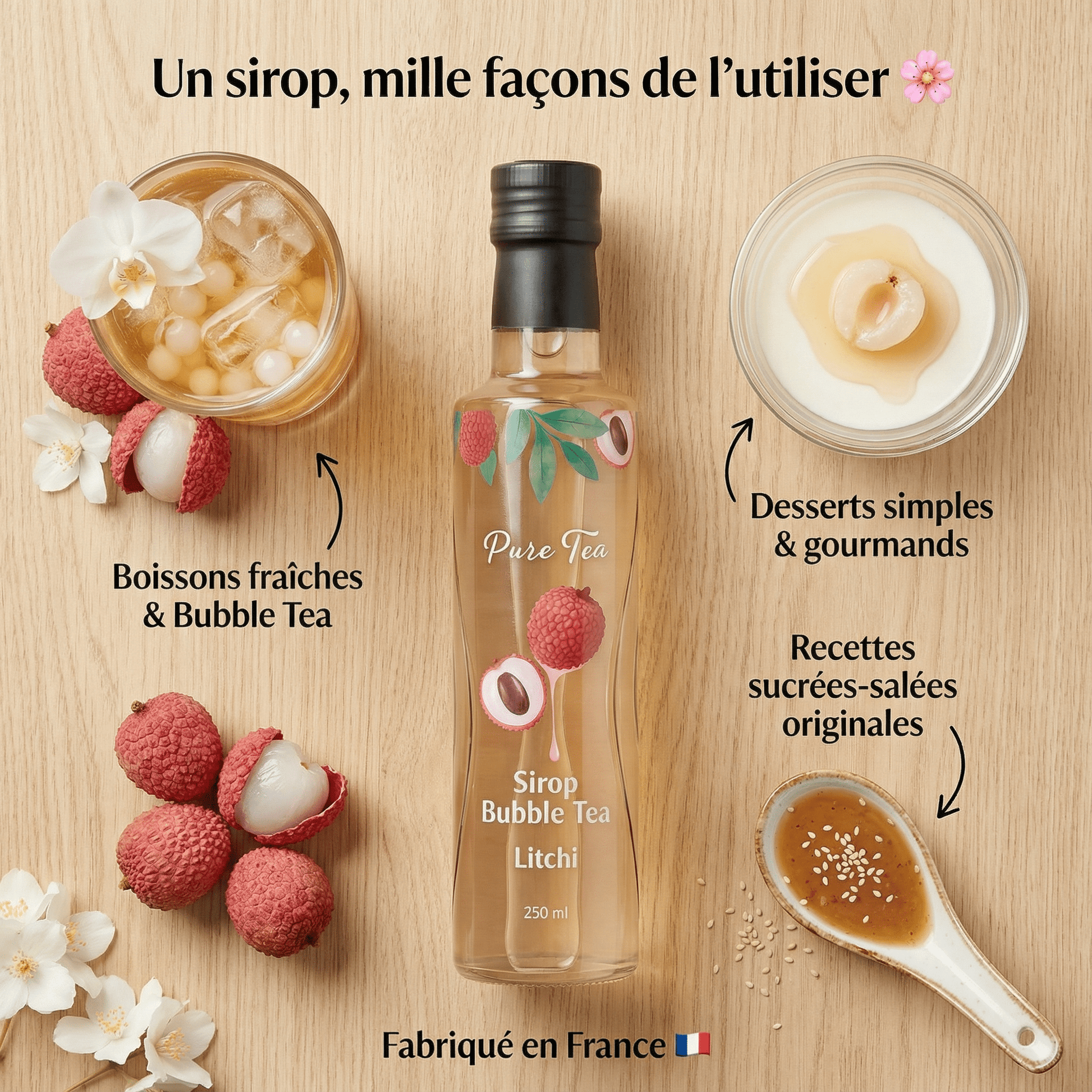 Sirop Bubble Litchi - Pure Tea