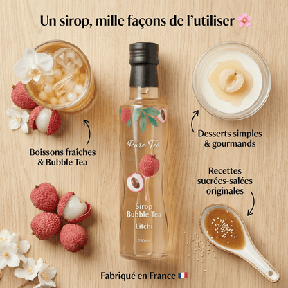 Sirop Bubble Litchi - Pure Tea