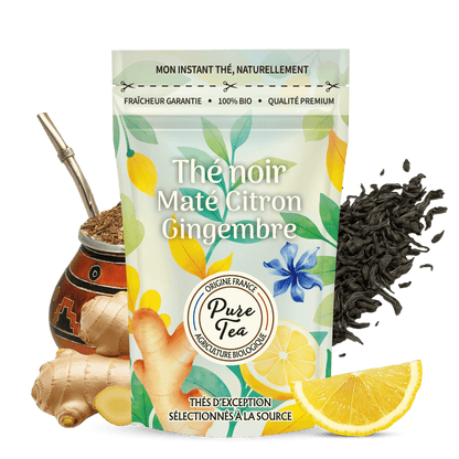 Thé Noir et Maté Citron Gingembre - Pure Tea