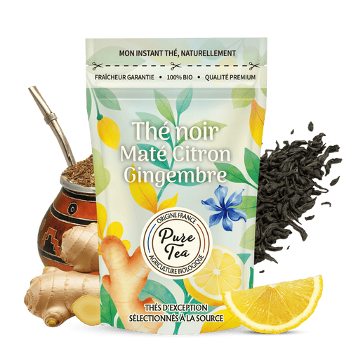 Thé Noir et Maté Citron Gingembre - Pure Tea