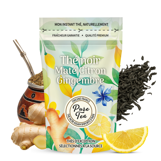 Thé Noir et Maté Citron Gingembre - Pure Tea