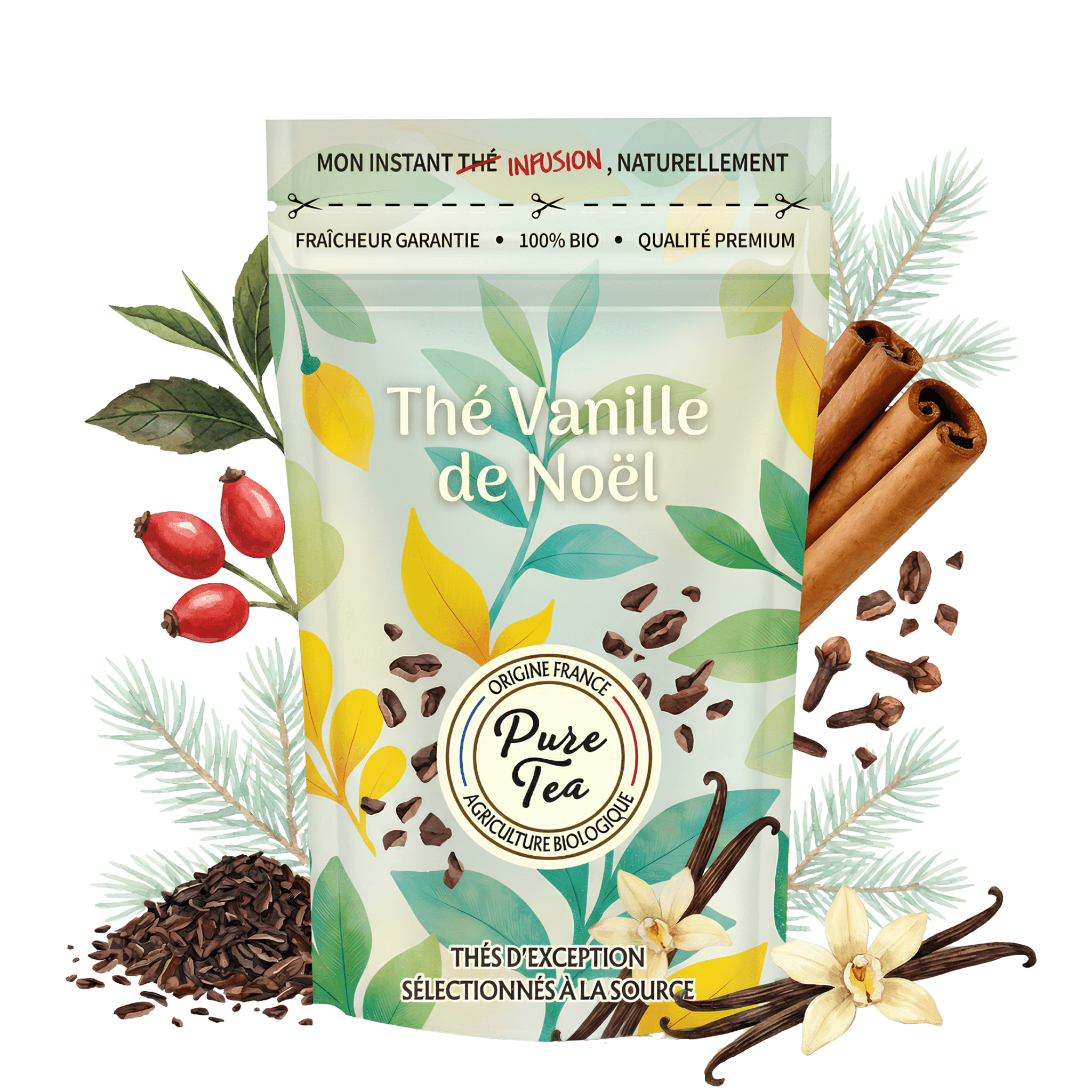 Thé Vanille de Noël Bio - Pure Tea