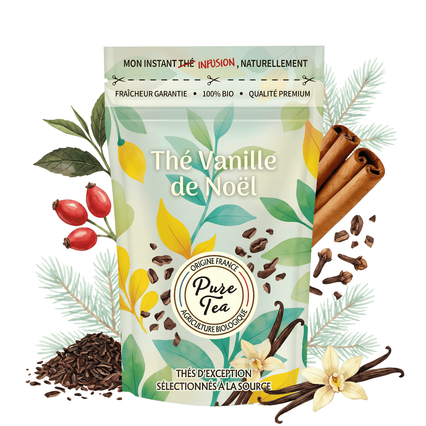 Thé Vanille de Noël Bio - Pure Tea