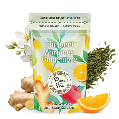 Thé Vert Agrumes Gingembre - Pure Tea