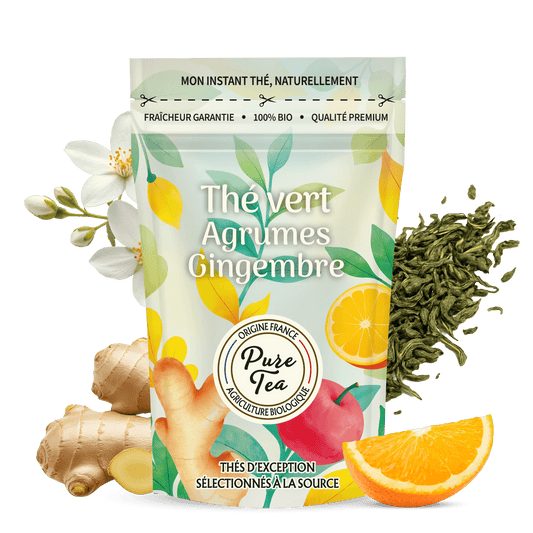Thé Vert Agrumes Gingembre Bio - Pure Tea